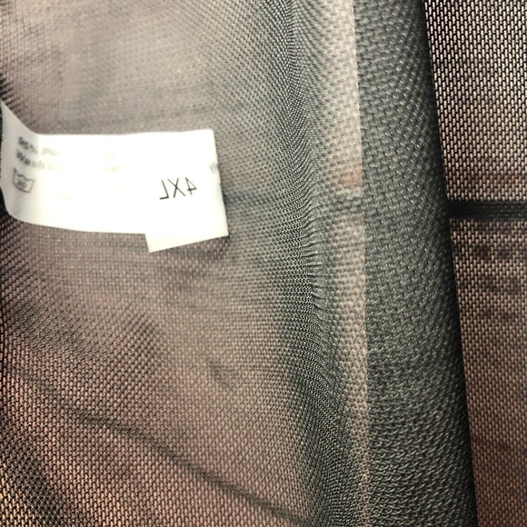 Sexy Black Mesh Swim Coverup NWOT Size 4X - Picture 8 of 9